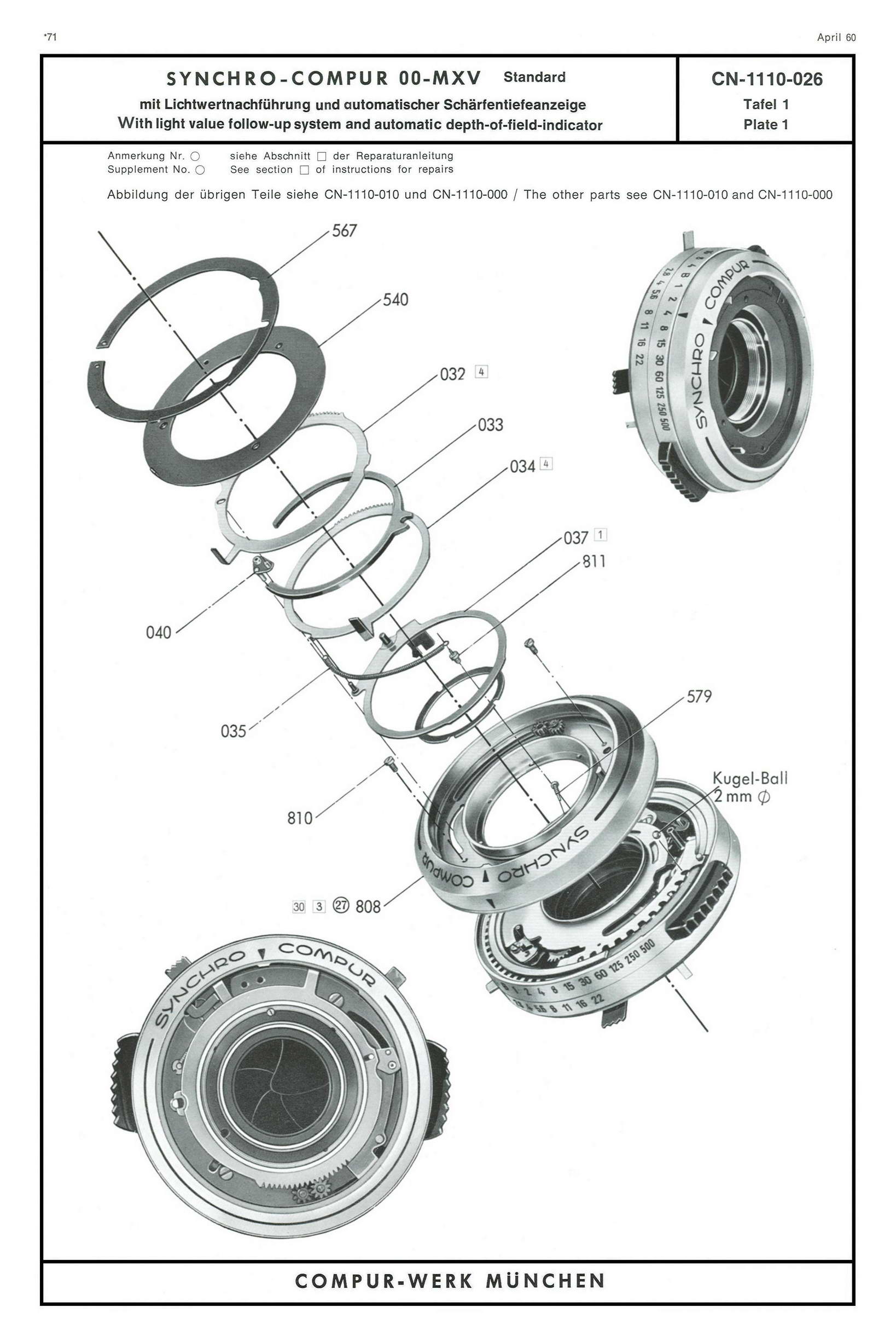 Compur Shutter Repair Manual